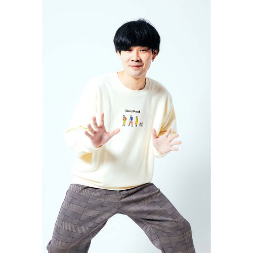 メンバーおさんぽ刺繍スウェット/レッド