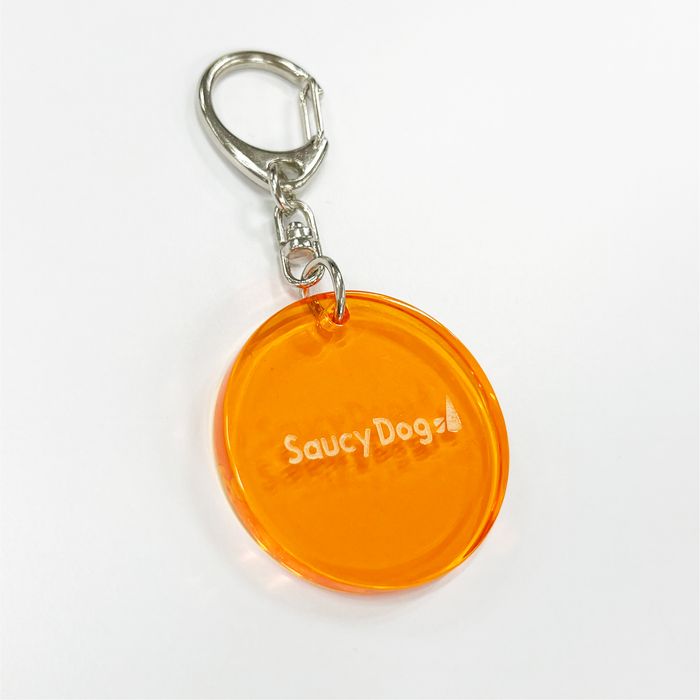 ラウンドキーホルダー/オレンジ
