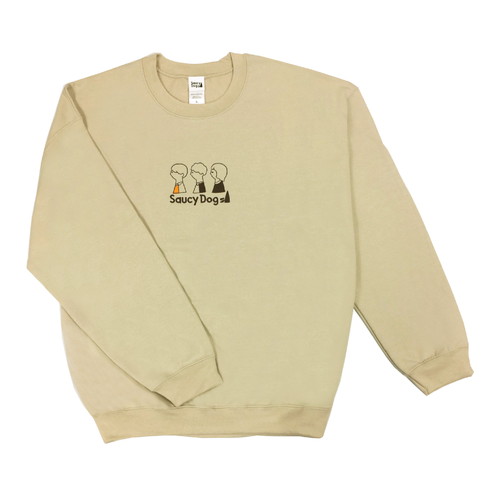 メンバーモチーフ刺繍スウェット/サンド