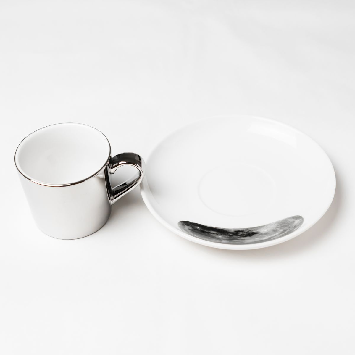 MOON ANAMORPHIC CUP&SAUCER