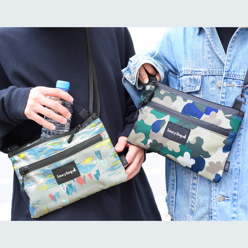 KiU×Saucy Dog 防水サコッシュ/カモフラワー