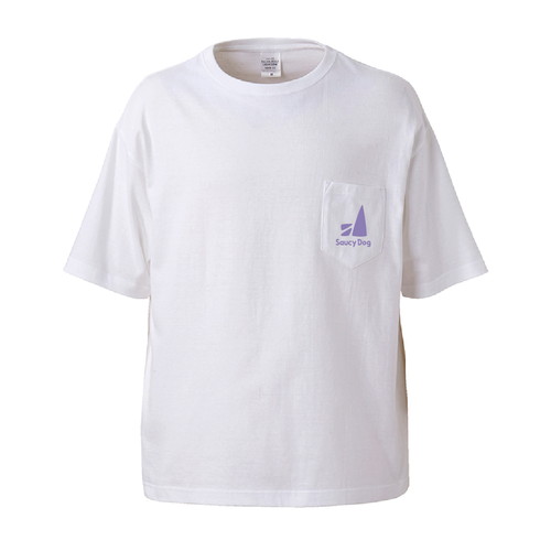 ビッグシルエットポケットTシャツ/ホワイト