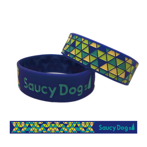 ロゴ▲ラバーバンド/ブルー