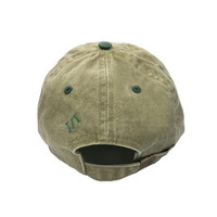 ロゴ刺繍キャップ/ツートーン カーキ×グリーン