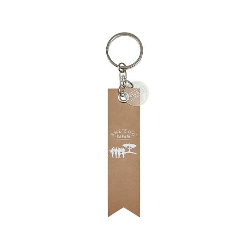 レザーキーホルダー（キャメル）