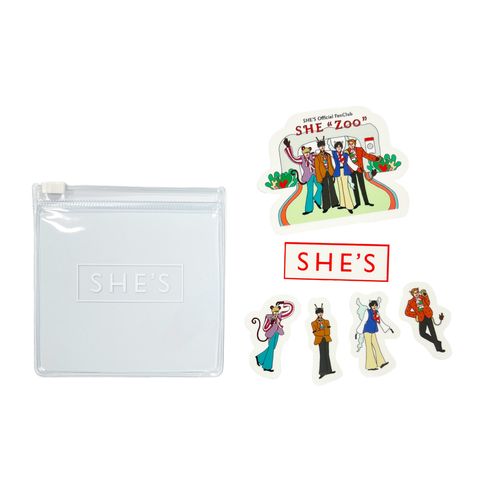 SHE“Zoo” フレークステッカーセット