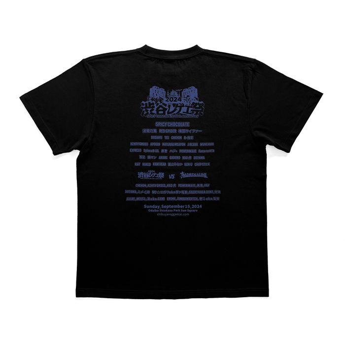 【渋谷レゲエ祭】渋谷レゲエ祭2024 Official T-shirt/ブラック