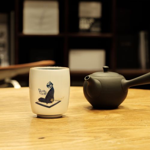 上出長右衛門窯 × sakanaction　湯呑　笛吹(サカナクション)