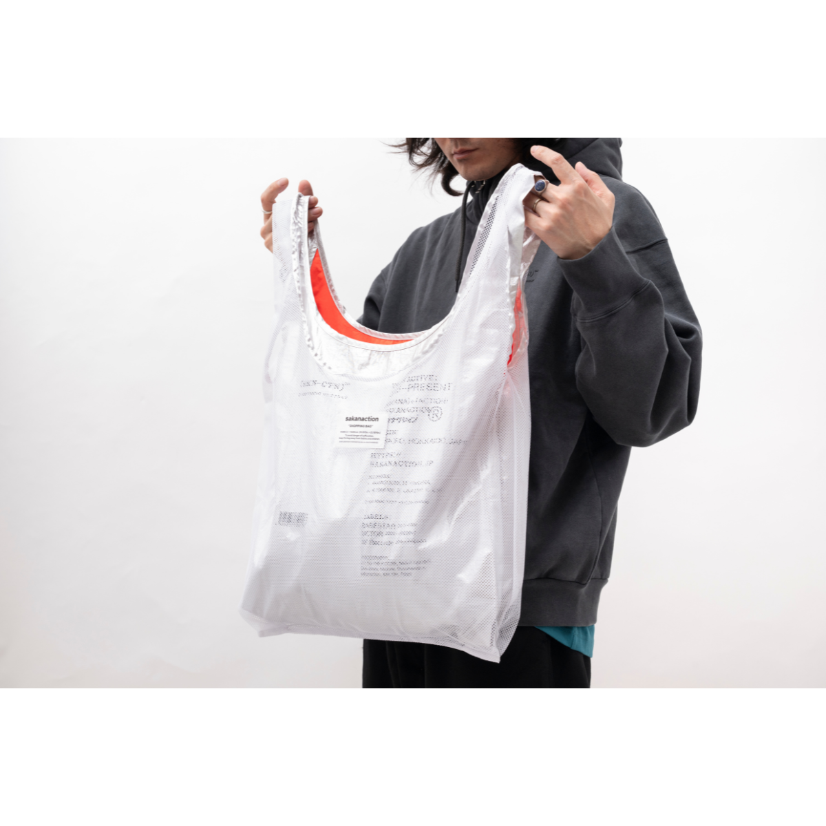 商品詳細ページ | sakanaction ONLINE STORE | GROCERY NYLON BAG SILVER