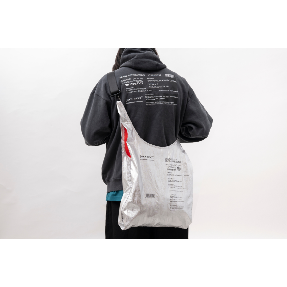 商品詳細ページ | sakanaction ONLINE STORE | GROCERY NYLON BAG SILVER