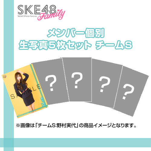 【SKE48 Family会員限定】Vol.12 B-Type メンバー個別生写真セット チームS
