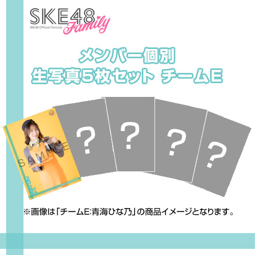 【SKE48 Family会員限定】Vol.12 B-Type メンバー個別生写真セット チームE