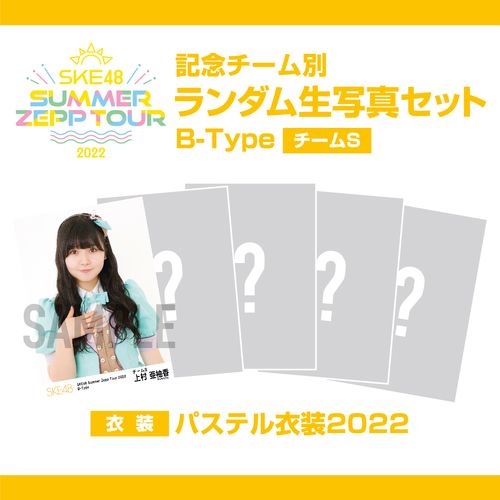 「SKE48 Summer Zepp Tour 2022」 記念チーム別ランダム生写真セット　B-Type (チームS)