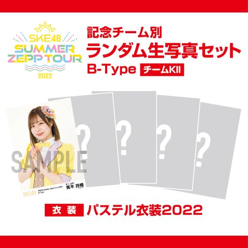 「SKE48 Summer Zepp Tour 2022」 記念チーム別ランダム生写真セット　B-Type  (チームKII)