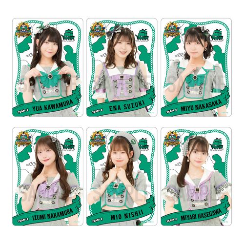 【チームE】SKE48 17th Anniversary Festival 2025 クリアトレーディングカード（ランダム全13種+特別仕様13種）