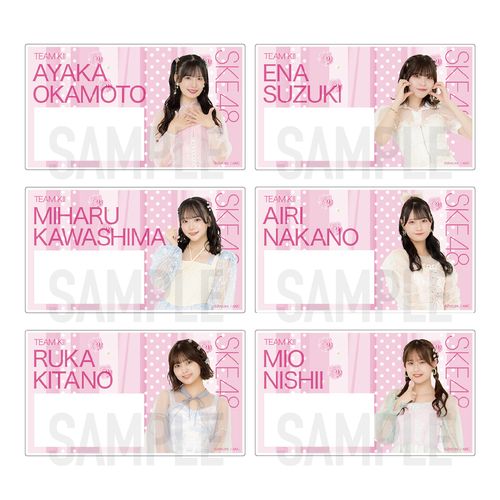 SKE48 32nd SG「愛のホログラム」チーム別ネームプレート（ランダム全14種）【チームKⅡ】