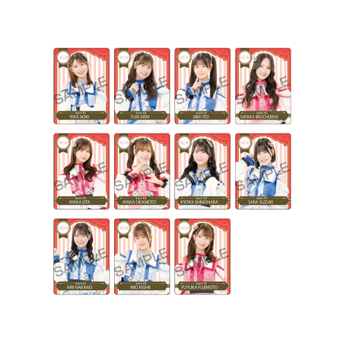 シャッフル公演クリアトレーディングカード チームKII「愛を君に、愛を僕に」公演（11名×2種22種）