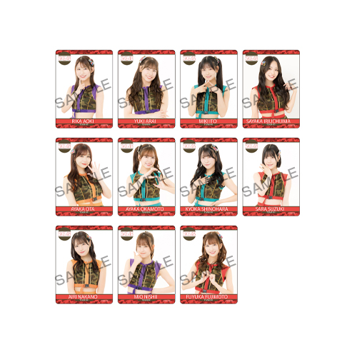 シャッフル公演クリアトレーディングカード チームKII「愛を君に、愛を僕に」公演（11名×2種22種）