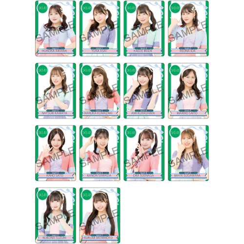 シャッフル公演クリアトレーディングカード チームE「時間がない」公演（14名×2種 28種）