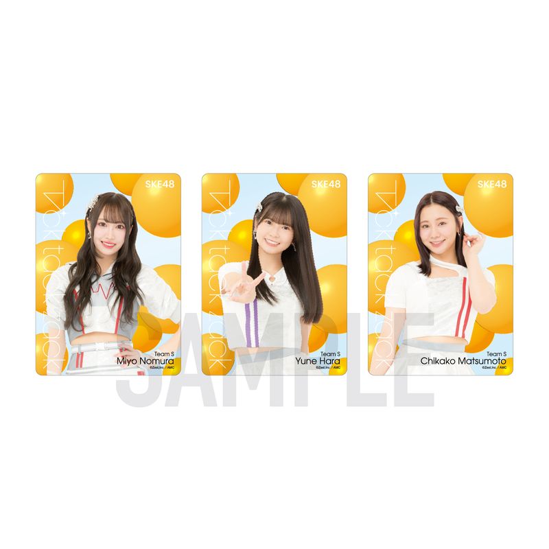 SKE48 34th SG「Tick tack zack」チーム別クリアトレーディングカード（ランダム全14種+特別仕様14種）【チームS】
