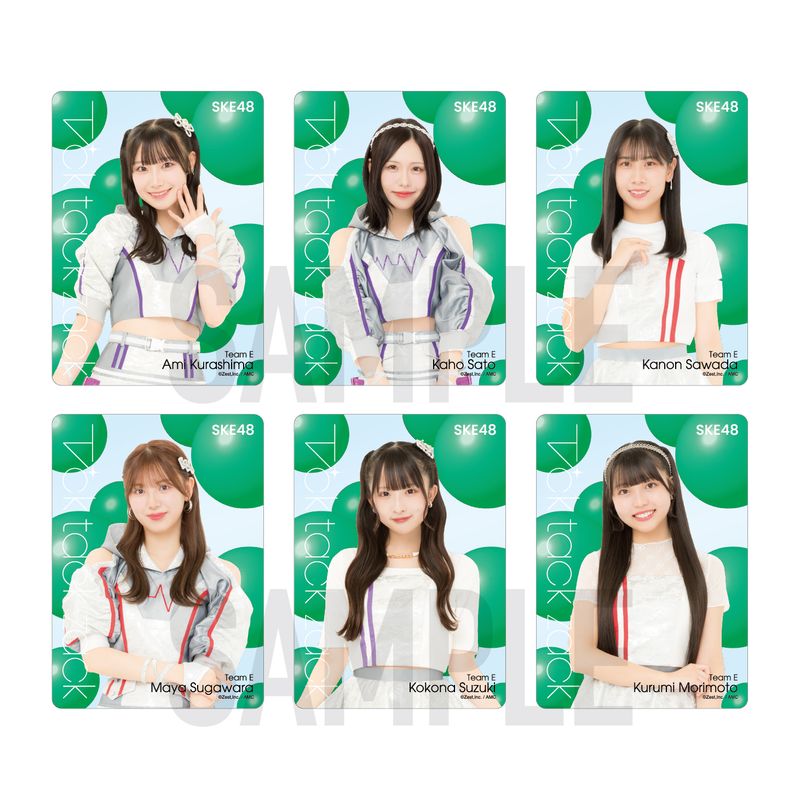 SKE48 34th SG「Tick tack zack」チーム別クリアトレーディングカード（ランダム全12種+特別仕様12種）【チームE】