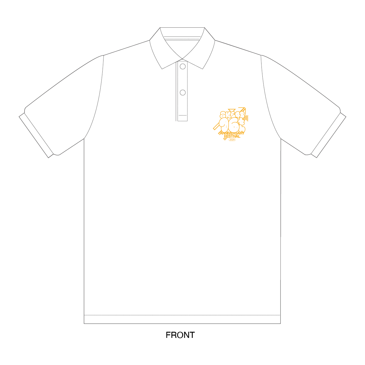 SKE48 16th Anniversary Festival 2024 ポロシャツ（WHITE）