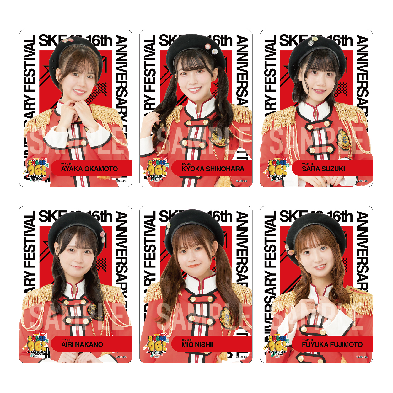 SKE48 16th Anniversary Festival 2024  チーム別クリアトレーディングカード（ランダム全12種+特別仕様12種）【チームKⅡ】