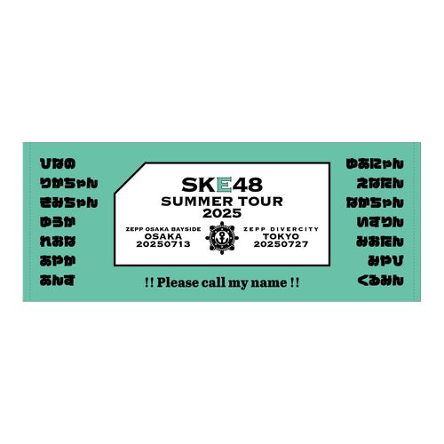 【チームE】SKE48 SUMMER Tour 2025チーム別フェイスタオル