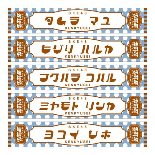 SKE48 真冬のTEAM歌謡祭　マフラータオル【研究生】