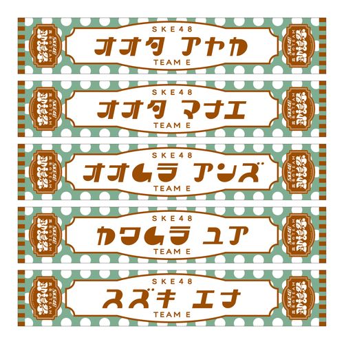 SKE48 真冬のTEAM歌謡祭　マフラータオル【チームE】
