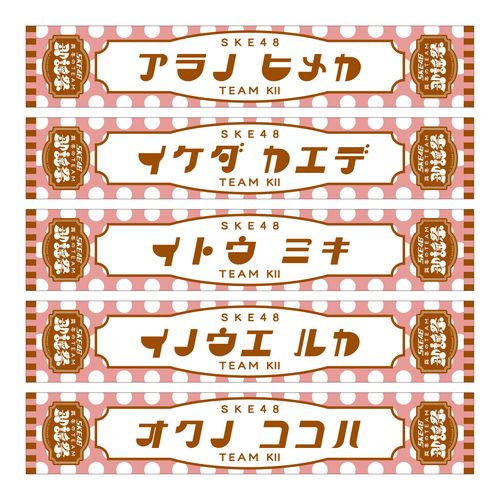 SKE48 真冬のTEAM歌謡祭　マフラータオル【チームKⅡ】