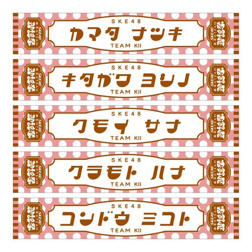 SKE48 真冬のTEAM歌謡祭　マフラータオル【チームKⅡ】