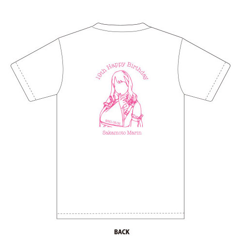 坂本真凛　生誕記念Tシャツ&メッセージカード(2021年2月度)