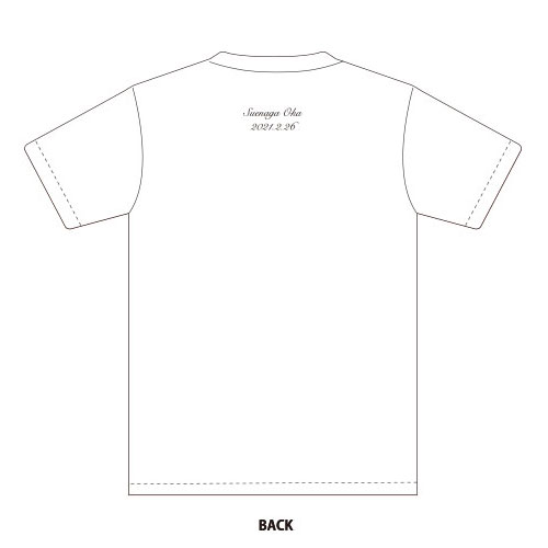 末永桜花　生誕記念Tシャツ&メッセージカード(2021年2月度)