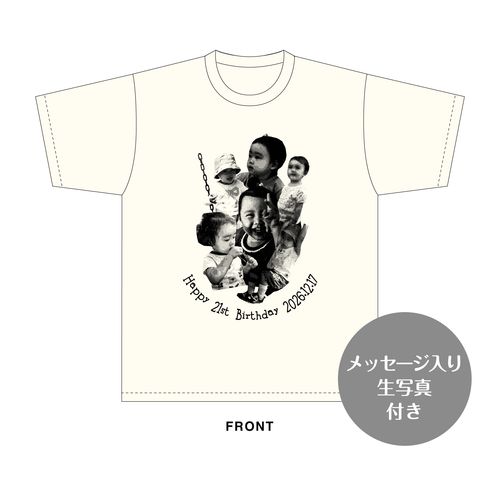 竹下茉莉花　生誕記念Tシャツ＆メッセージ入り生写真（2026年12月度）