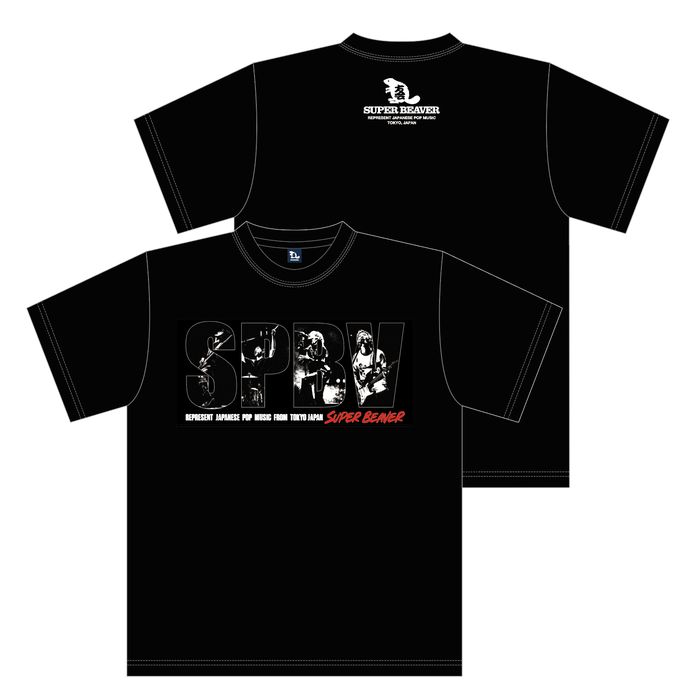 SPBVフォトTシャツ/ブラック