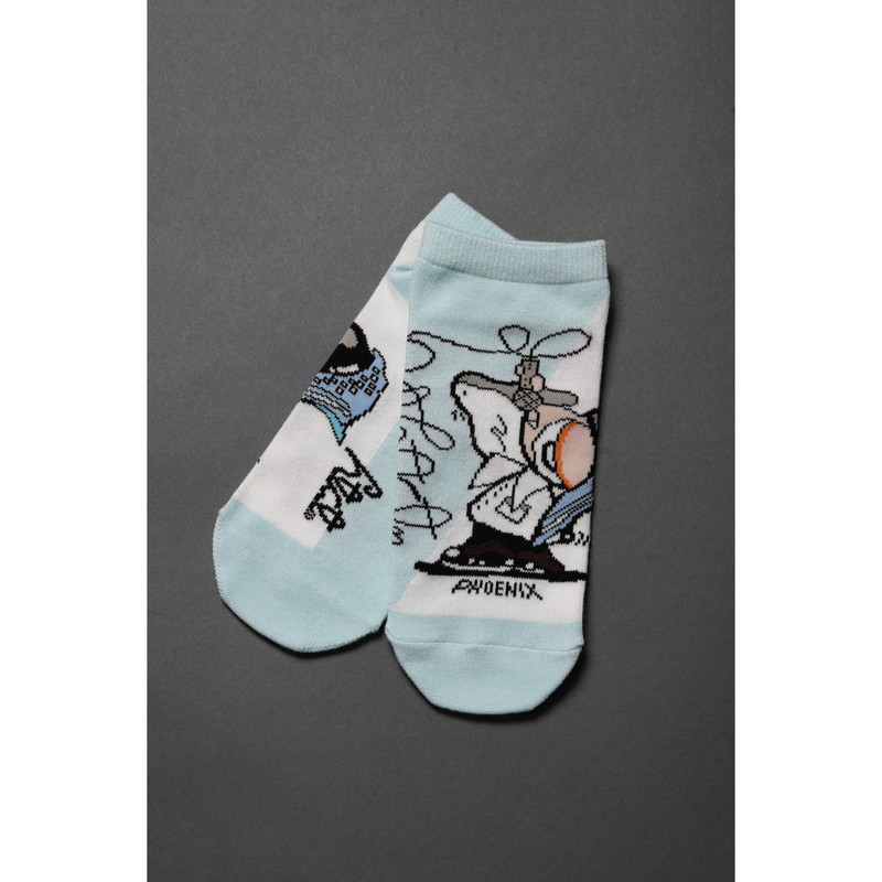 【TAKUYA∞の創り方】キャラクターソックス ver.P/ライトブルー