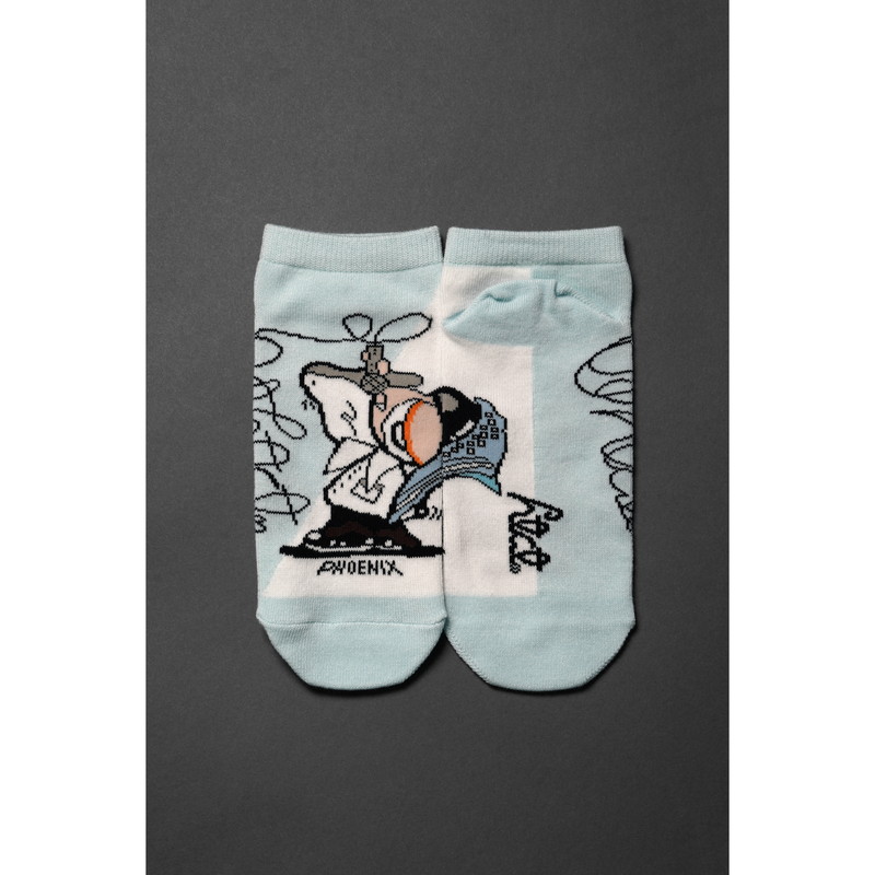 【TAKUYA∞の創り方】キャラクターソックス ver.P/ライトブルー