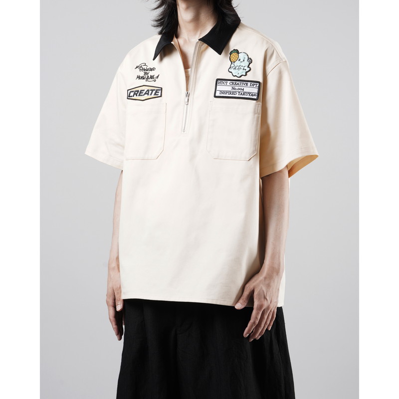 フィッシング No.3488 MARUKYU ハーフジップ フィッシングシャツ