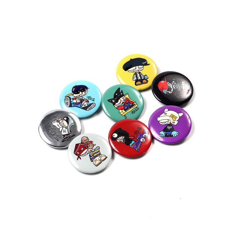 【TAKUYA∞の創り方】Air Tagレザーケース 缶バッジ8種類セット/ベージュ