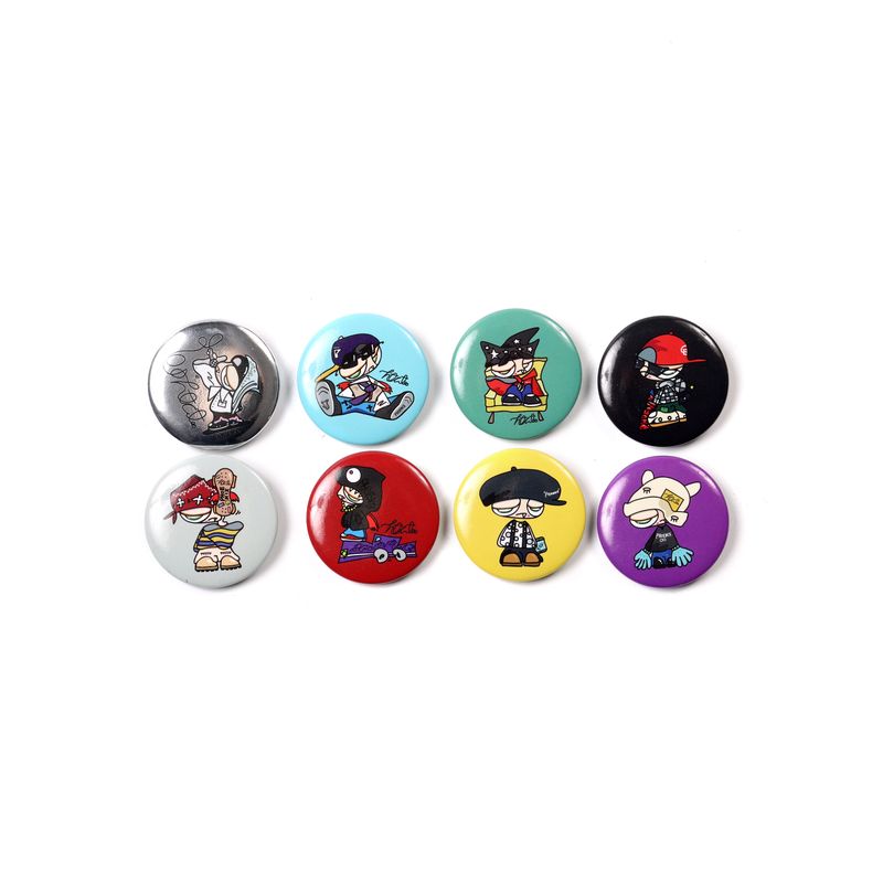 【TAKUYA∞の創り方】Air Tagレザーケース 缶バッジ8種類セット/ベージュ