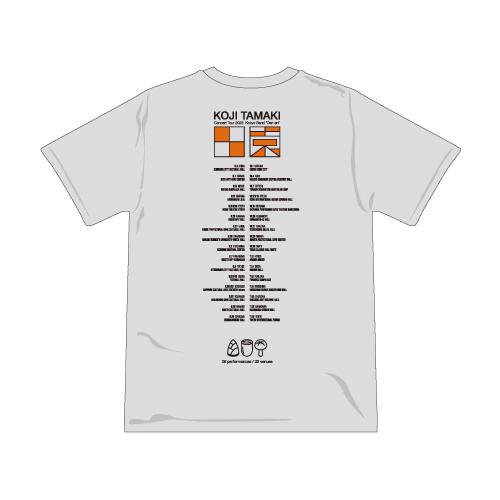 故郷BAND～田園～ ツアーTシャツ【ライトグレー】