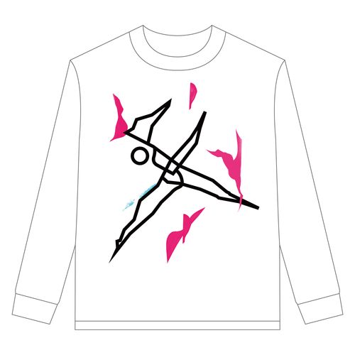 「祝　／　呪 」 ロングスリーブTシャツ