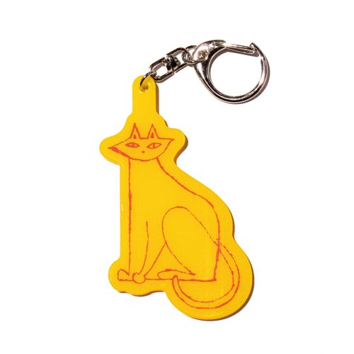 ベランダの猫キーホルダー