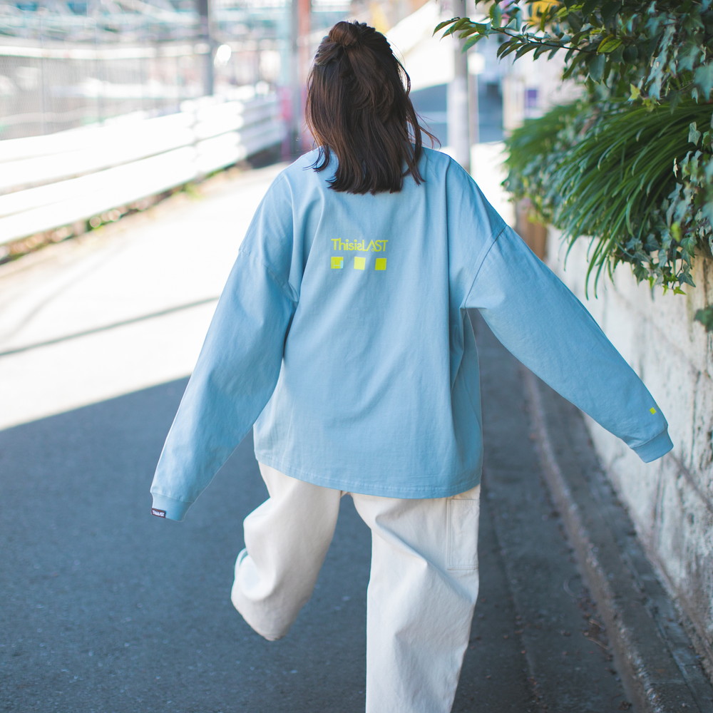 HOME ロンT  [アシッドブルー]