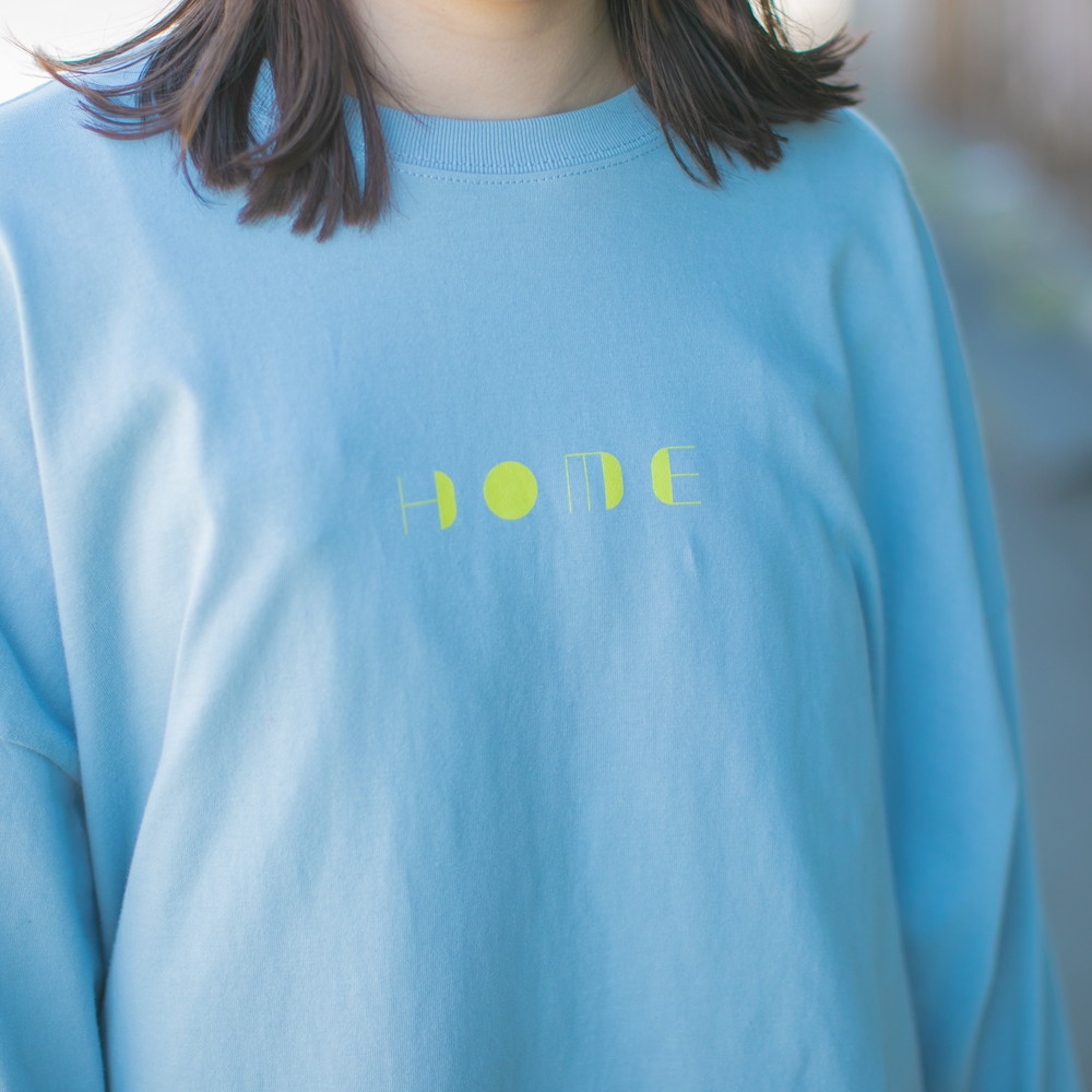 HOME ロンT  [アシッドブルー]