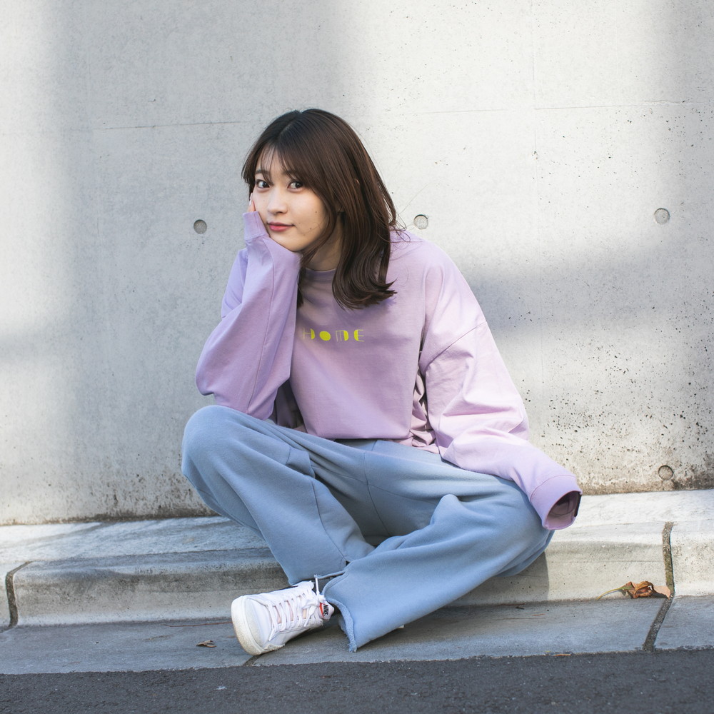 HOME ロンT  [スモーキーパープル]