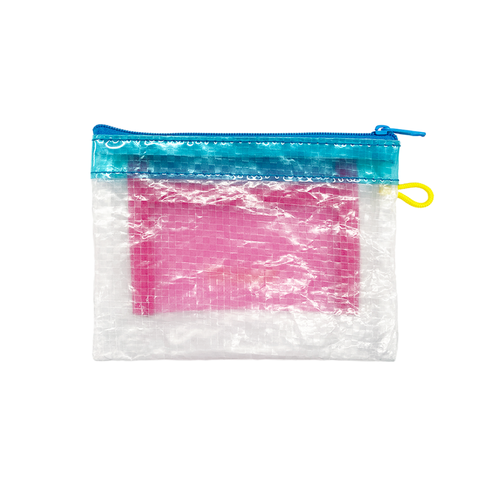 クリアポーチ [ピンク×ブルー]