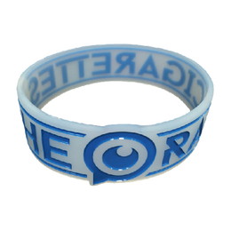 ラバーバンド(目玉ロゴ)/クリア×ブルー