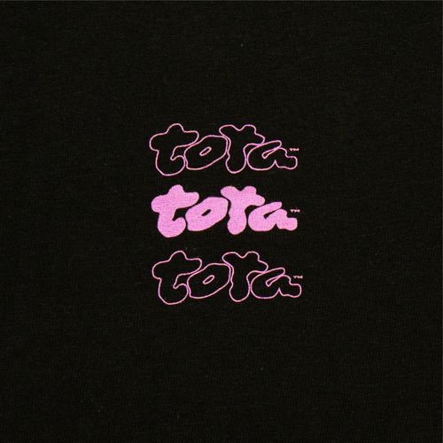 【とた】Logo T-shirts "Pink" [Black]